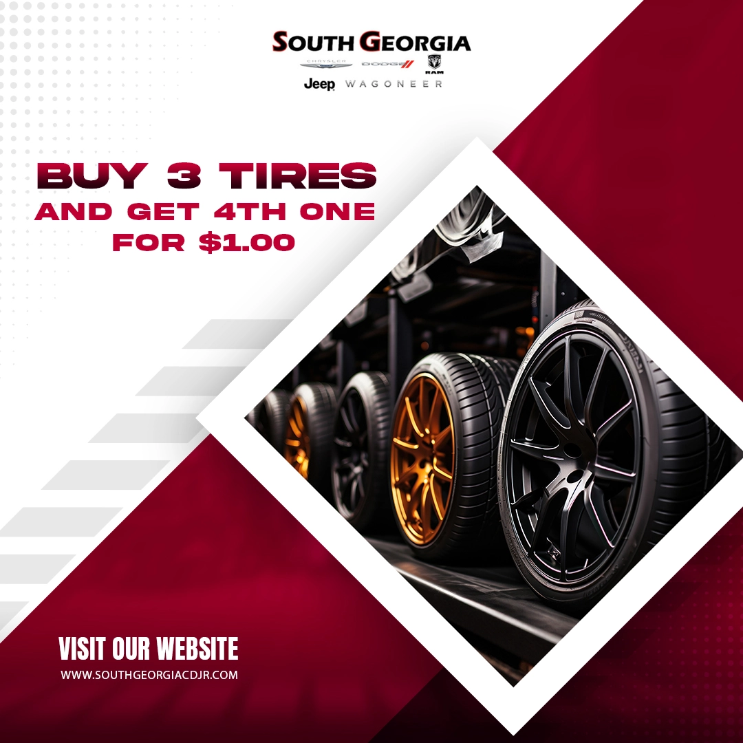 Buy 3 tires and get 4th one for $1.00